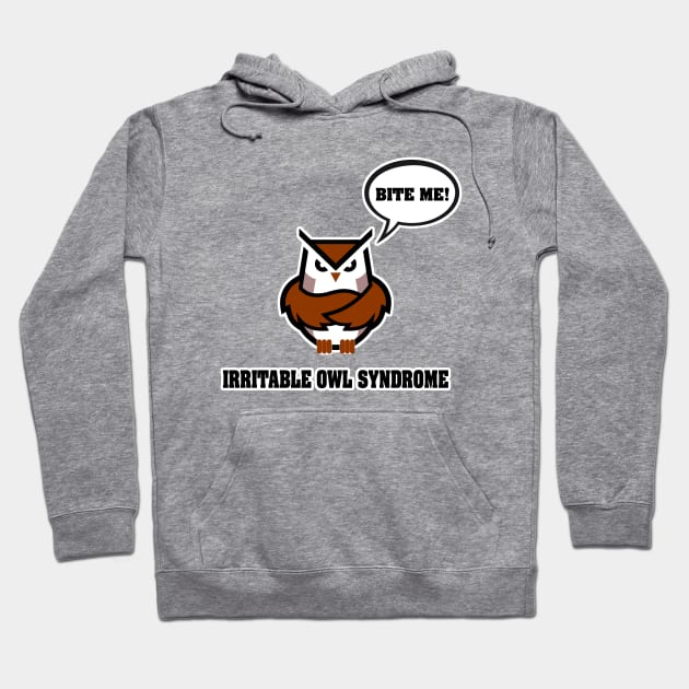 Irritable Owl Syndrome Hoodie by AngryMongoAff